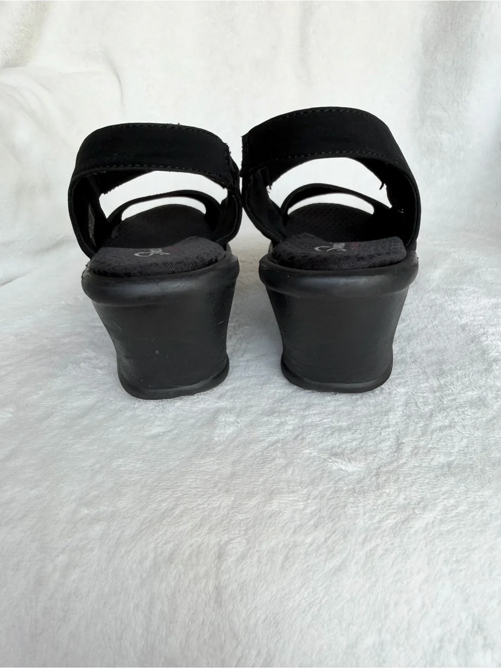 Skechers Sandals Womens 7 Cali Rumblers Sparkle Slingback Wedge Heels SN 38587 - Picture 5 of 11